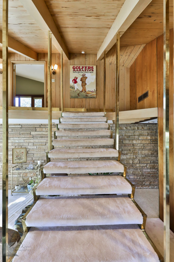 stairs to guest suite from formal living - 1450 Tanglewood, Abilene, TX 79605